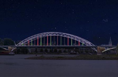 Wens om Waalbrug beter aan te lichten gaat in vervulling